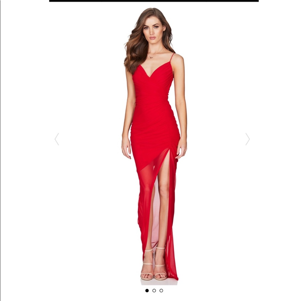 Nookie Moscow Illusion Dress - red